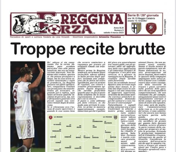 Reggina - Parma: in distribuzione il nuovo numero di FORZA REGGINA