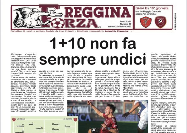 Reggina - Perugia: on line il nuovo numero di FORZA REGGINA