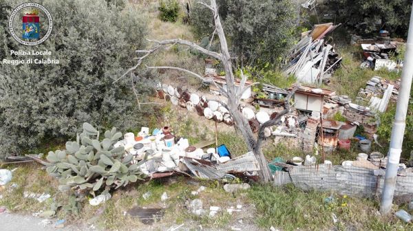 Comune di Reggio Calabria, Polizia Municipale sequestra discariche abusive