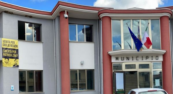 Cinquefrondi, striscione per Regeni e Zaky