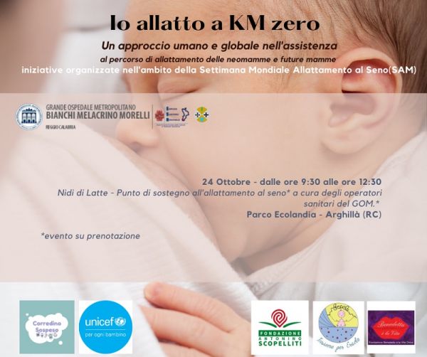 Grande Ospedale Metropolitano, il 24 ottobre l’evento “Nidi di latte”