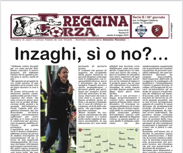Reggina - Como: ecco il nuovo numero di FORZA REGGINA