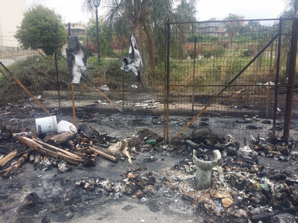 Comune di Reggio Calabria, 'incendio all'isola ecologica di Arghillà