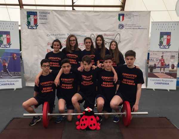 Federazione Italiana Pesistica, medaglia d'oro per studenti del Convitto Campanella