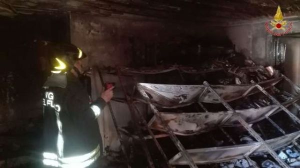 San Pietro di Caridà, incendio archivio comune